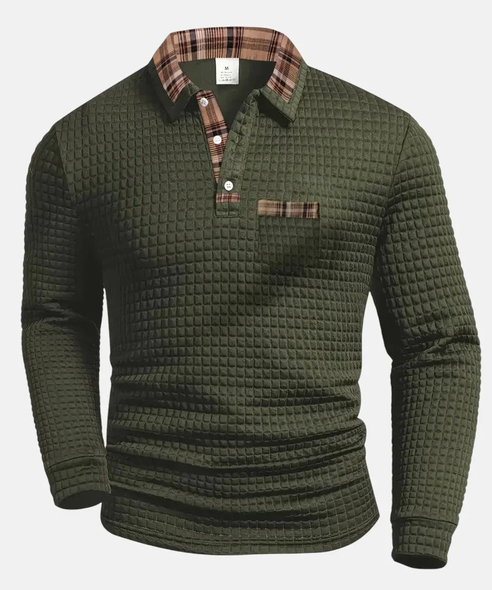 MIGUEL | POLO CON DISEÑO DE CUADROS - Hala Madrid