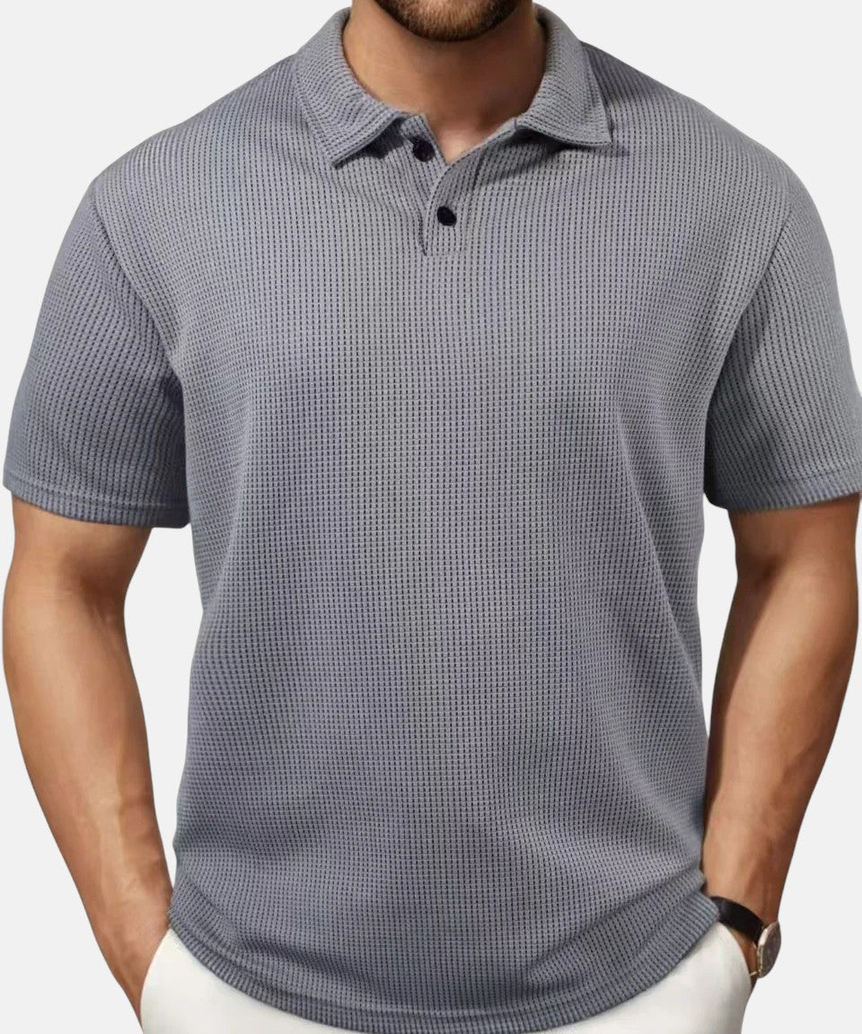 Miguel | Polo de Punto de Manga Corta Transpirable