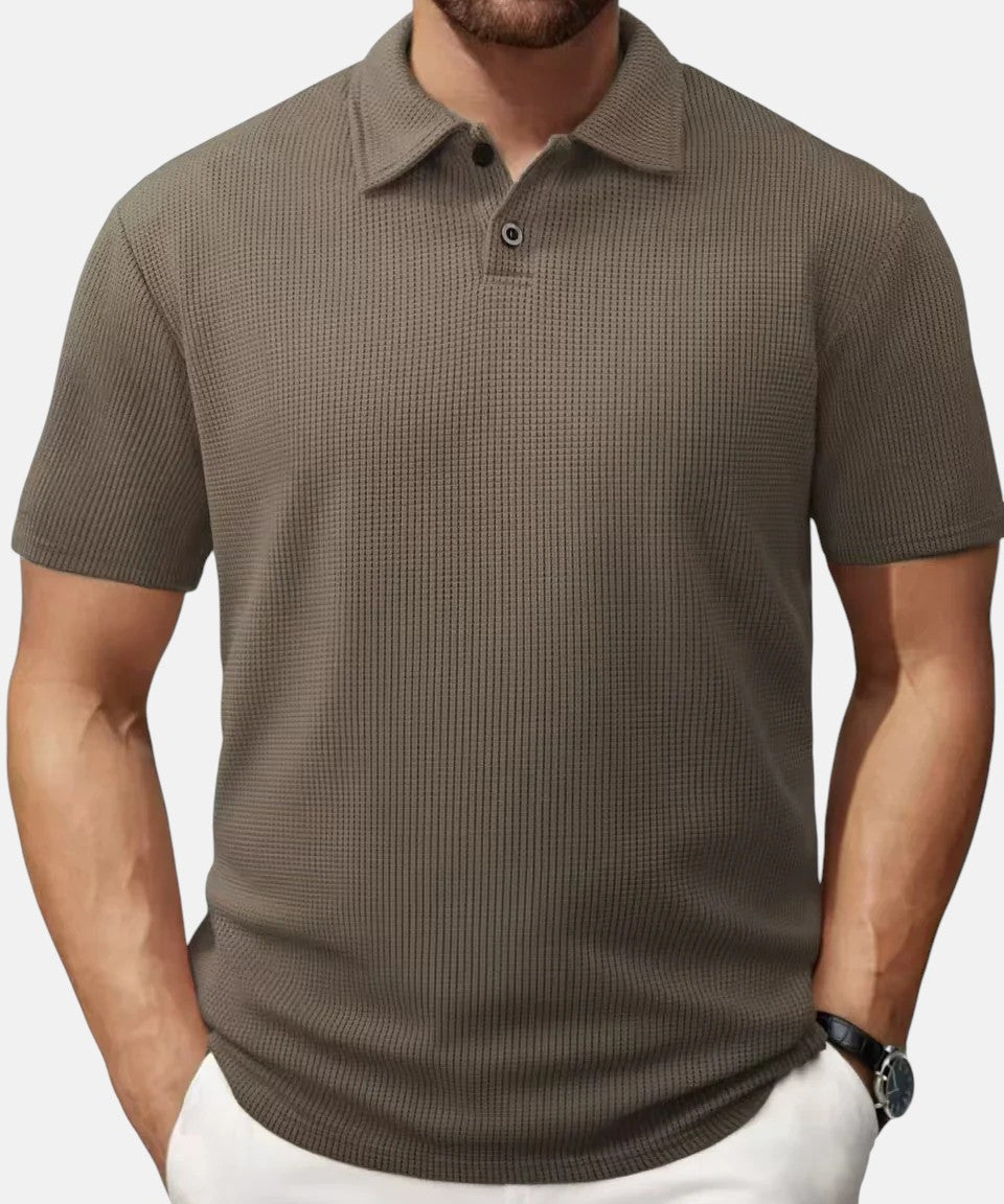 Miguel | Polo de Punto de Manga Corta Transpirable