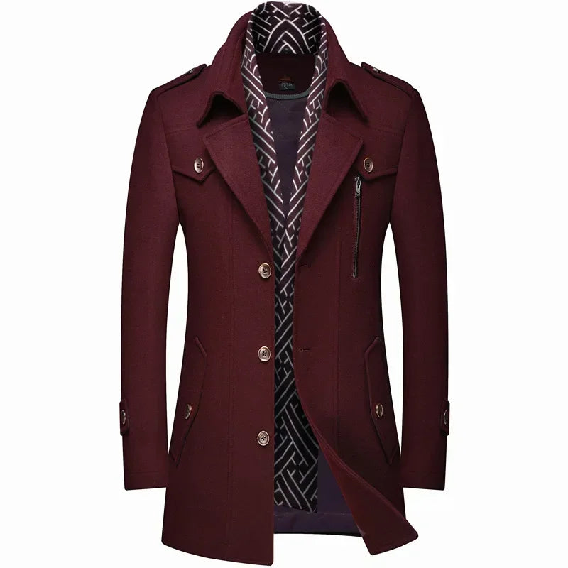 Chaqueta De Invierno Scott De Lana Para Hombre Estilo Sofisticado Y Calidez Inigualable