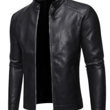 Chaqueta de Cuero Montrose para Hombre Estilo Atemporal Confianza Audaz y Ajuste Generoso