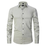 Camisa Hombre Blinder Confort Stretch Elegancia Corte Ajustado Tejido Suave Y Transpirable