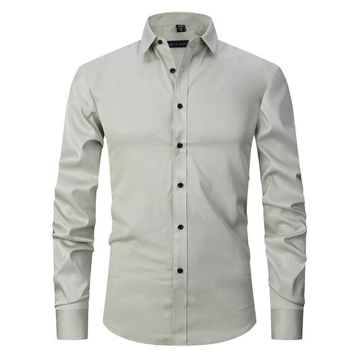Camisa Hombre Blinder Confort Stretch Elegancia Corte Ajustado Tejido Suave Y Transpirable