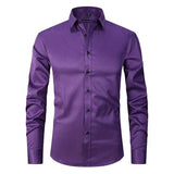 Camisa Hombre Blinder Confort Stretch Elegancia Corte Ajustado Tejido Suave Y Transpirable