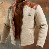 Martín - Chaqueta de plumas beige de piel