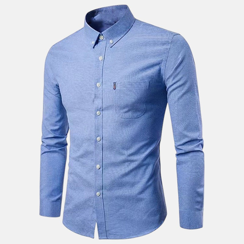 Javier | Camisa de Botón de Manga Larga