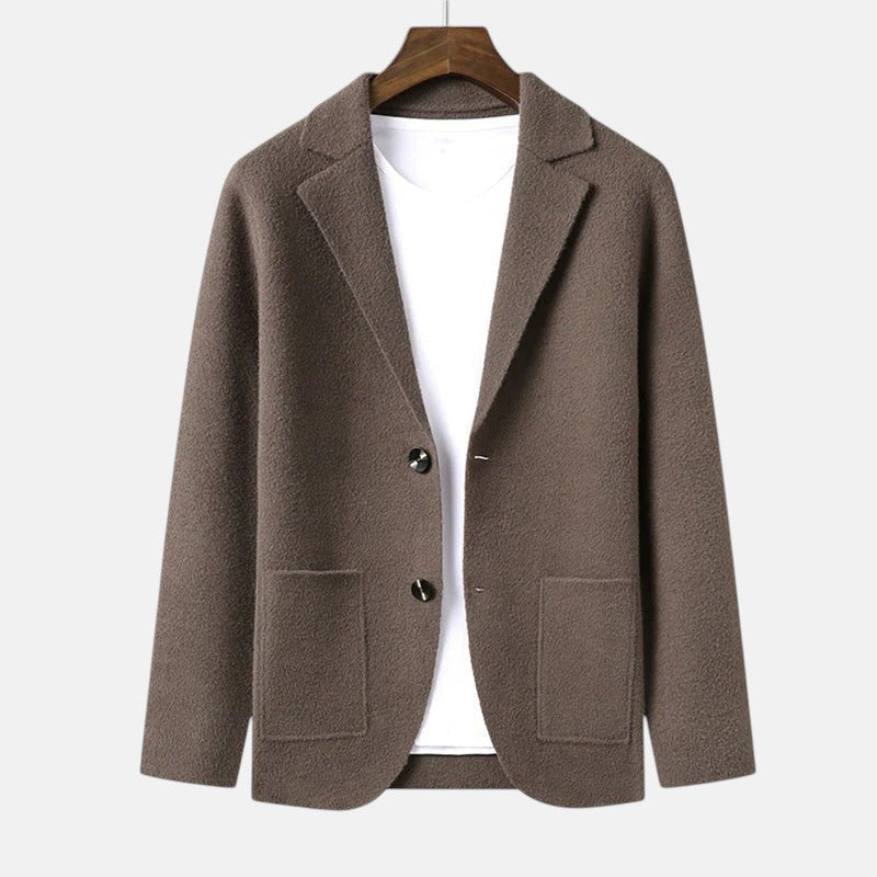 Rodrigo | Cárdigan Estilo Blazer con Bolsillos de Parche