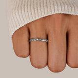 Anillo Giratorio de Plata 18K Infinidad