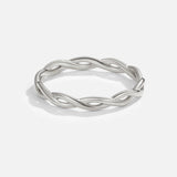 Anillo Giratorio de Plata 18K Infinidad