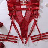 Renee Body Sin Espalda En Malla Transparente Con Tirantes Metálicos Finos Y Estilo Moderno