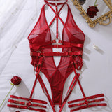 Renee Body Sin Espalda En Malla Transparente Con Tirantes Metálicos Finos Y Estilo Moderno