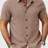 Juan | Camisa ligera de manga corta en mezcla de lino