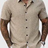 Juan | Camisa ligera de manga corta en mezcla de lino