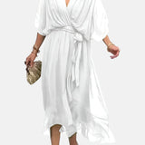 LETICIA | VESTIDO MIDI CON CINTURA DE LAZO