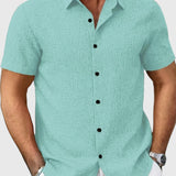Juan | Camisa ligera de manga corta en mezcla de lino