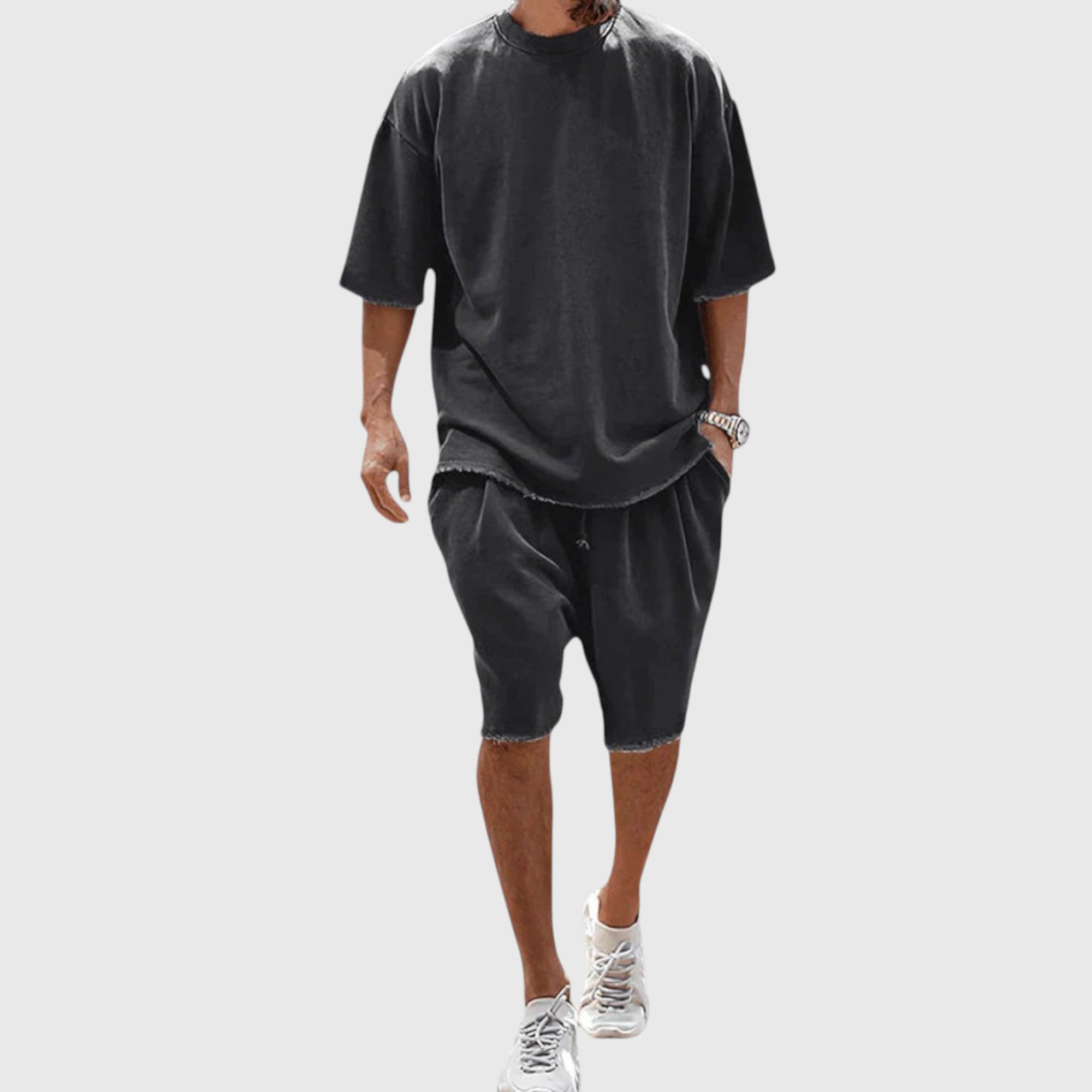 Mateo | Conjunto con camiseta y pantalón corto informal