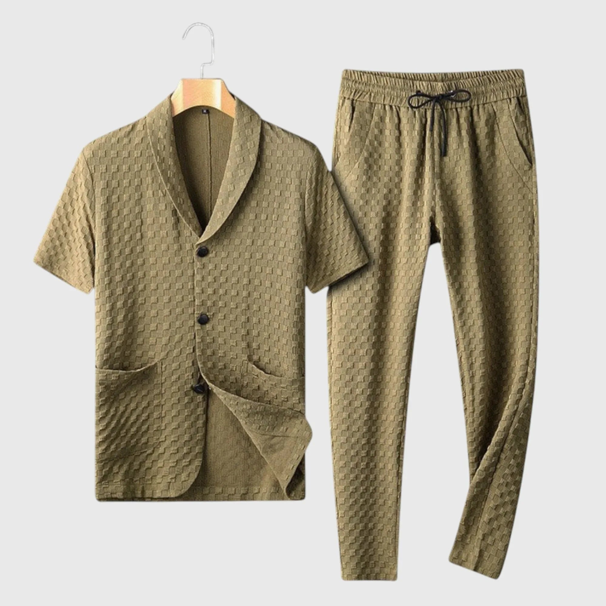 David | Conjunto con camisa y pantalón fresco - Hala Madrid