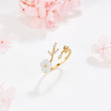 Estela - Anillo de Flores Blancas