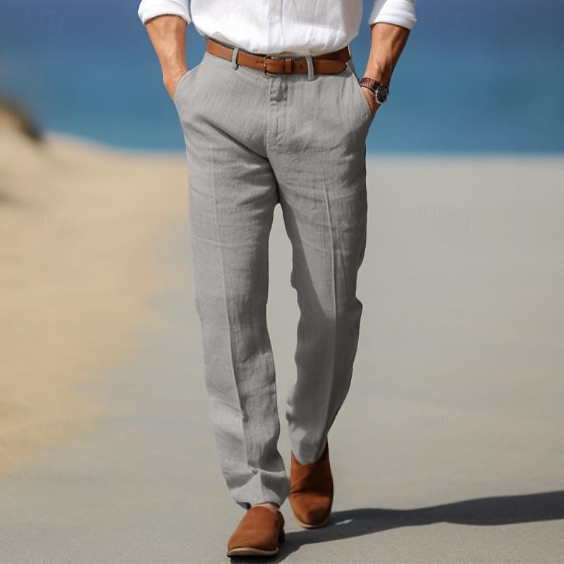 Pantalón de Lino Elegante para Hombre Confort Respirante y Estilo Sofisticado Todo el Día